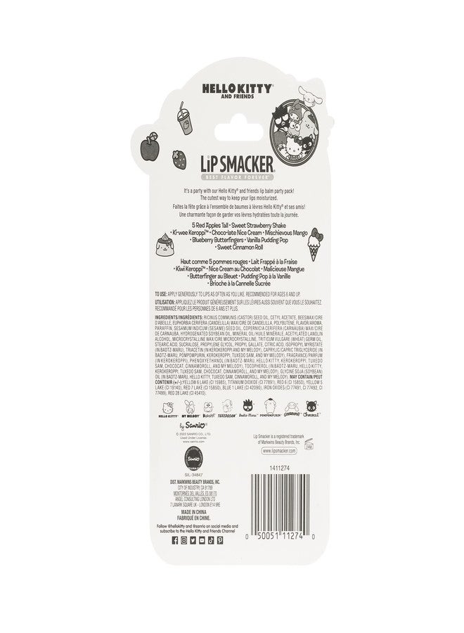 Lip Smacker Sanrio Hello Kitty and Friends 8-Piece Flavored Lip Balm, My Melody, Little Twin Stars, and Chococat, Hydrating & Protecting - Cruelty-Free - Image 5